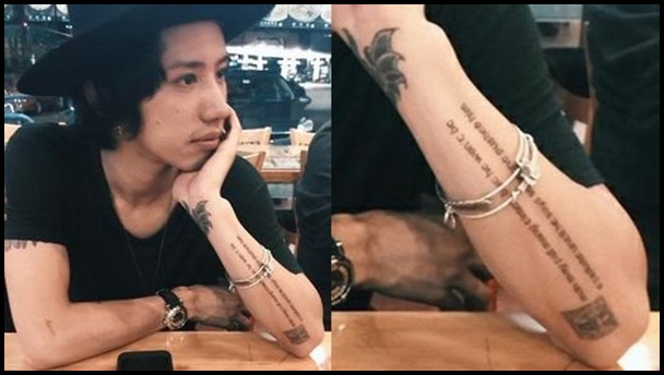 ONE OK ROCK Takaのタトゥー画像まとめ！意味に込められた想いが…左腕　内側　文字のタトゥー